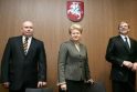 Intriga: D.Grybauskaitė neatskleidžia, ar A.Valantiną pakeis laikinai Generalinei prokuratūrai vadovaujantis R.Petrauskas (kairėje).