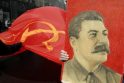 Plakatas su Stalino portretu gali patuštinti V. Ivanovo kišenę