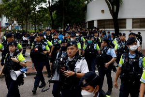 Pagal nacionalinio saugumo įstatymą nuteista keturiolika Honkongo aktyvistų