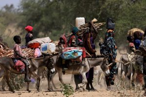 JT: nuo balandžio vidurio Sudano viduje perkelta daugiau kaip 700 tūkst. asmenų