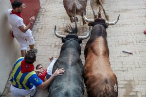 Per San Fermino festivalį Ispanijoje buliai subadė iš viso penkis žmones