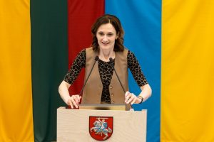 Liberalų sąjūdžio pirmininke perrinkta Seimo vadovė V. Čmilytė-Nielsen