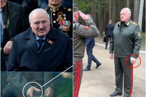Po A. Lukašenkos pasirodymo viešumoje viena jo nuotrauka – skubiai ištrinta