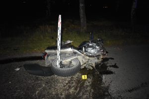 Lazdijų rajone – kraupi avarija: sunkiai sužeistas motociklininkas neišgyveno