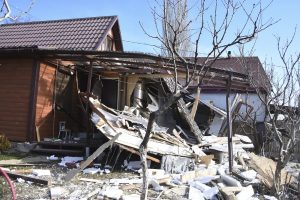 Ukraina: Rusijos pajėgos sugriovė namų Odesoje