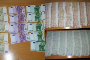 Medininkuose sulaikyta 55 tūkst. eurų grynųjų pinigų kontrabanda