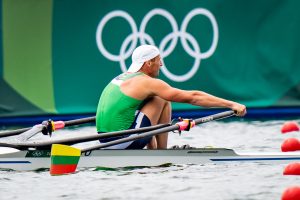 Ketvirtąsias karjeroje olimpines žaidynes irkluotojas M. Griškonis baigė šeštoje vietoje