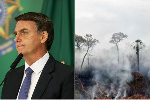 J. Bolsonaro atmetė G-7 šalių siūlymą padėti gesinti gaisrus Amazonijoje