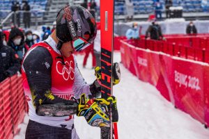 Galingas startas olimpinėse žaidynėse kalnų slidininkui A. Drukarovui baigėsi trauma