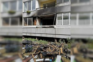 Klaipėdoje per gaisrą bute nukentėjo du žmonės