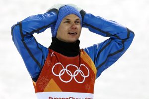Pirmąjį medalį Ukrainai Pjongčange pelnė akrobatinio slidinėjimo atstovas O.Abramenka