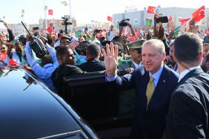 Vakarų Afrikoje viešintis Turkijos prezidentas atvyko pirmo vizito į Mauritaniją