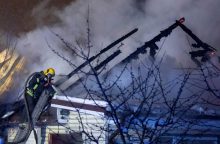 Per gaisrą Vilniaus rajone nukentėjo vyras
