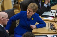 N. Sturgeon paskutinį kartą pasirodė Škotijos parlamente kaip pirmoji ministrė