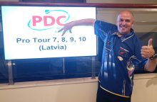 D. Labanauskas laimėjo tris turnyrus iš eilės ir jau turi vietą PDC Pasaulio čempionate