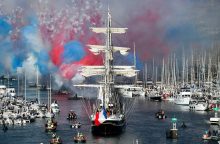 Į Prancūzijos Marselio uostą atvyko olimpinis deglas